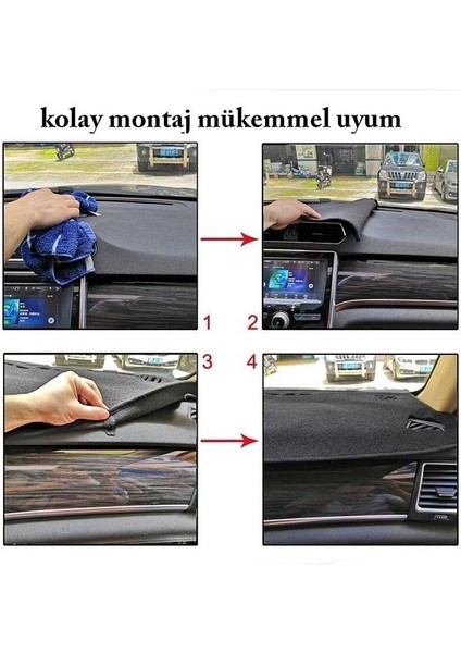 Hyundai Elentra (2017-2019) 3D Torpido Koruma Kılıfı - Ön Göğüs Panel Kaplama - Mavi Şerit fiyatları
