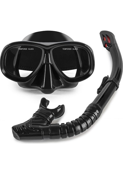 Şnorkel Büyük Çerçeve Profesyonel Şnorkel Iki Parçalı Silikon Dalış Gözlüğü Seti (Yurt Dışından)