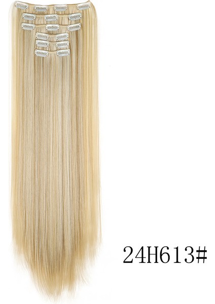 Bayanlar Için 6 Parçalı Klon Peruk Saç Uzatma Parçaları (Yurt Dışından)