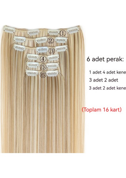 Bayanlar Için 6 Parçalı Klon Peruk Saç Uzatma Parçaları (Yurt Dışından) fiyatları
