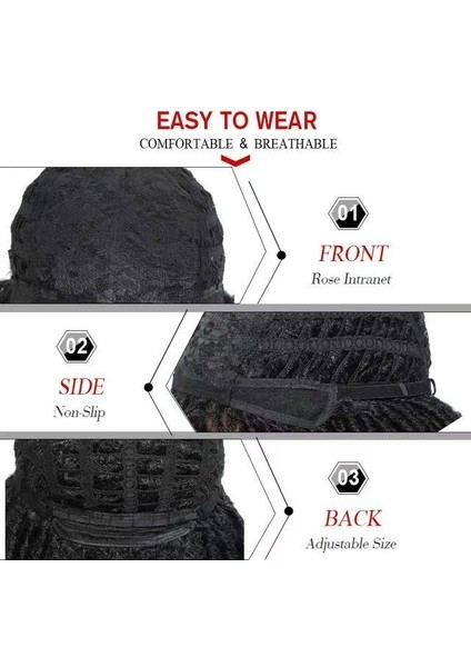 Avrupa ve Amerikan Erkek Yüksek Sıcaklık Küçük Rulo Kabarık Kısa Kıvırcık Saç Peruk Başlık (Yurt Dışından) indirimleri