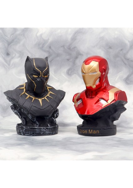 Gelgit Anime El Yapımı 16CM Çelik Panter Büstü Modeli Masaüstü Dekorasyon Süsleri (Yurt Dışından)