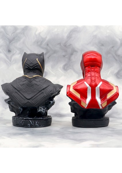 Gelgit Anime El Yapımı 16CM Çelik Panter Büstü Modeli Masaüstü Dekorasyon Süsleri (Yurt Dışından)