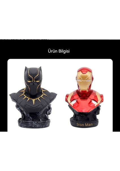 Gelgit Anime El Yapımı 16CM Çelik Panter Büstü Modeli Masaüstü Dekorasyon Süsleri (Yurt Dışından)