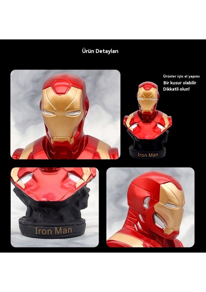 Gelgit Anime El Yapımı 16CM Çelik Panter Büstü Modeli Masaüstü Dekorasyon Süsleri (Yurt Dışından)
