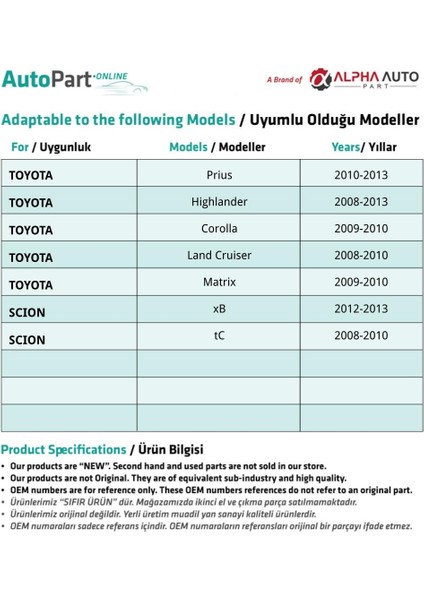 Toyota, Lexus, Scion Için Tampon, Radyatör Izgara Klipsi- 50'li fırsatları