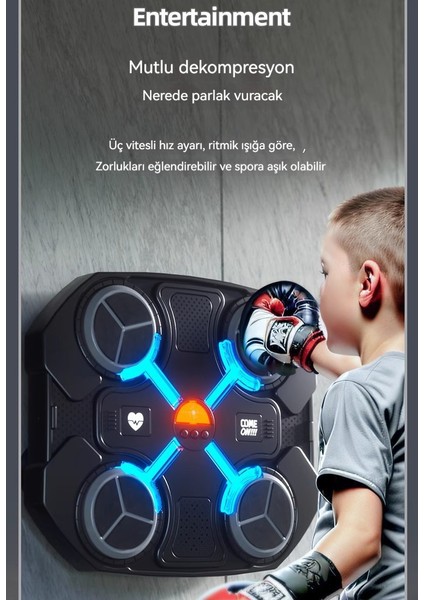 Çocuk Müzik Akıllı Boks Hedef Eğitim Ekipmanları (Yurt Dışından)