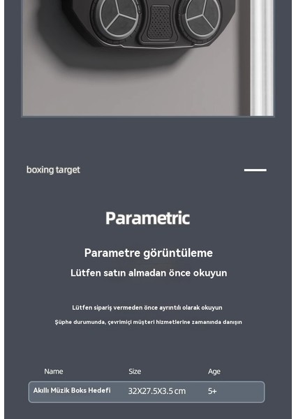 Çocuk Müzik Akıllı Boks Hedef Eğitim Ekipmanları (Yurt Dışından)