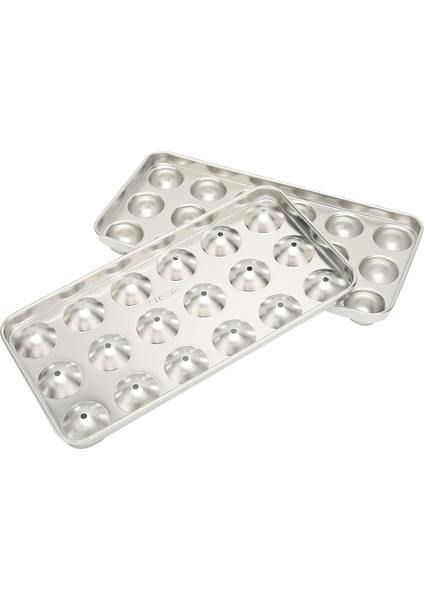 Paslanmaz Çelik Gıda Sınıfı Buz Kalıbı Metal Buz Kalıbı 22 × 11 × 3 304 Paslanmaz Çelik Buz Kalıbı Şarap Içecek Barı Restoran Için Buz Soğutma (Yurt Dışından)