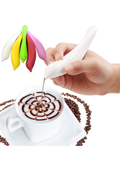 Latte Sanat Kalemi Otomatik Baharatlı Kahve Oyma Kalemi Kaltak Çiçek Cihazı Kuş Dıy Kek Pişirme Aracı (Yurt Dışından) fiyatları