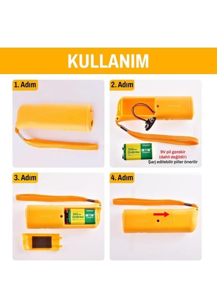 Ultrasonik Köpek Uzaklaştırıcı Cihaz