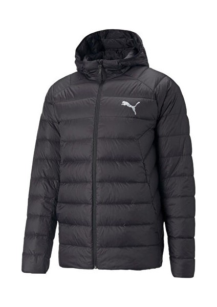 PackLite Hooded Down Erkek Siyah Kapüşonlu Mont