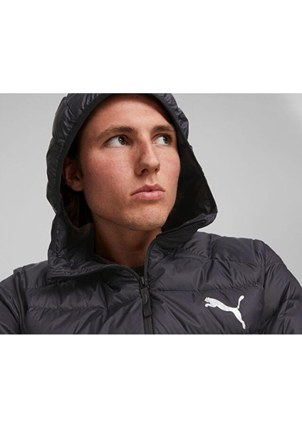 PackLite Hooded Down Erkek Siyah Kapüşonlu Mont