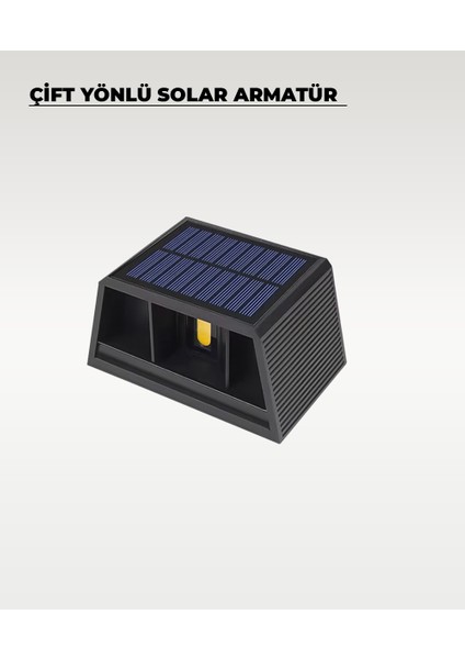 Çift Yönlü Ayarlanabilir Solar Aplik 3200K Sarı Işık modelleri