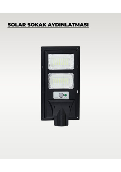 100W Solar Sokak Aydınlatması 6500K (Beyaz Işık) modelleri