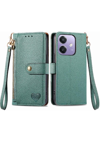 Oppo A40 4g Kordon Cüzdan Deri Çanta Fermuar Aşk Için Kılıf (Yurt Dışından) fiyatları