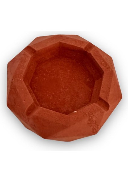 Geometrik Terracotta Kül Tablası, Dekoratif Hediyelik Küllük