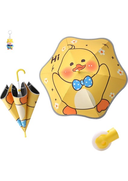 Karikatür Yaratıcı Kasnak Yuvarlak Köşeli Çocuk Şemsiye Büyük Yağmur ve Güneşli Çift Kullanımlı Erkek ve Kız Ilkokul Öğrencileri Için Özel (Yurt Dışından)