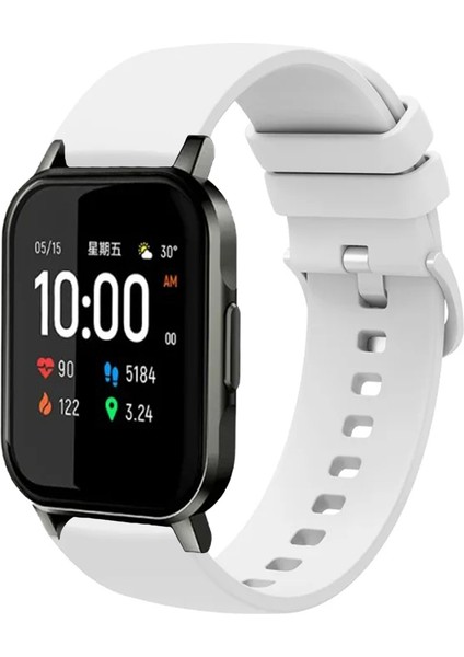Haylou Watch LS02 ile Uyumlu Kordon Jel Silikon Tokalı Kayış