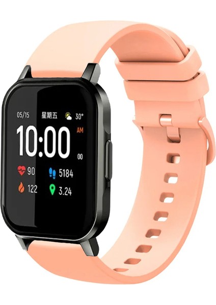 Haylou Watch LS02 ile Uyumlu Kordon Jel Silikon Tokalı Kayış