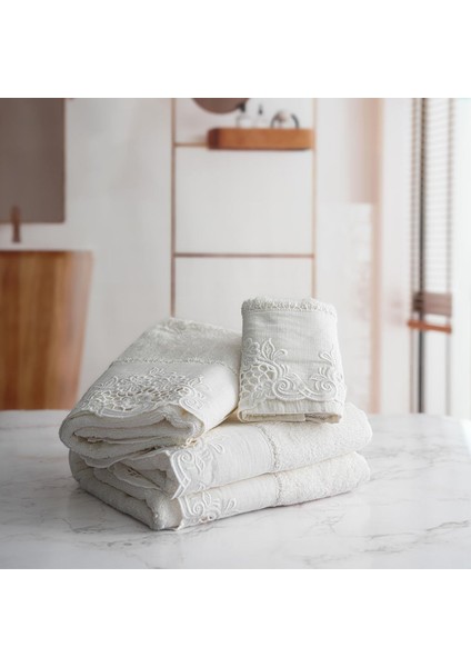 Puerta Çiçek Işlemeli El Havlusu (30 x 50 Cm) modelleri