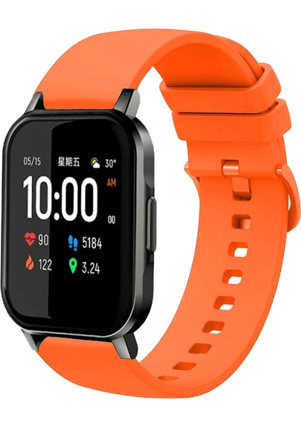 Haylou Watch LS02 ile Uyumlu Kordon Jel Silikon Tokalı Kayış