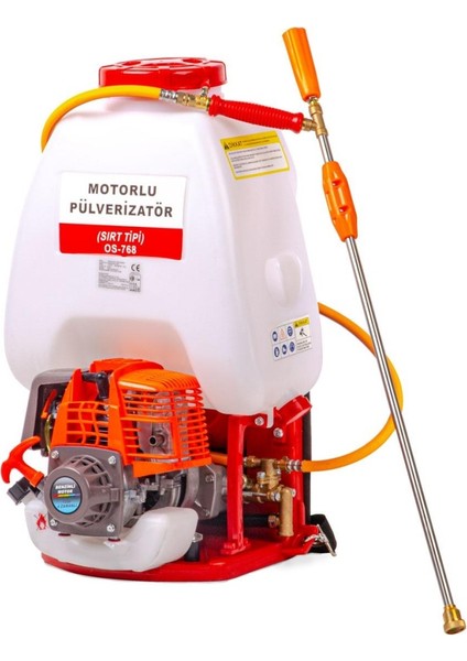 PA-768 EUR5 Sırt Tipi Yüksek Basınçlı 25 Lt İlaçlama Makinesi 1 Hp