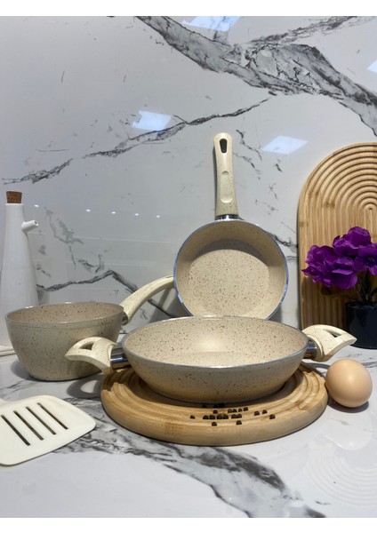 3'lü Granit Baby Set1-Krem indirimleri