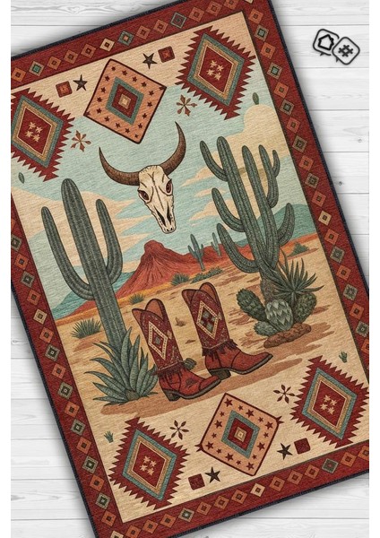 Şehirlerde Texas Temalı Dijital Baskılı Yıkanabilir Pamuk Tabanlı Şehir Temalı Halı fiyatları