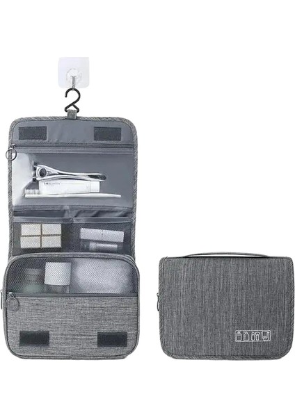 Moda Taşınabilir Basit Kız Tuvalet Çantası Büyük Kapasiteli Kozmetik Çantası Iş Gezisi Seyahat Kanca Çantası (Yurt Dışından)