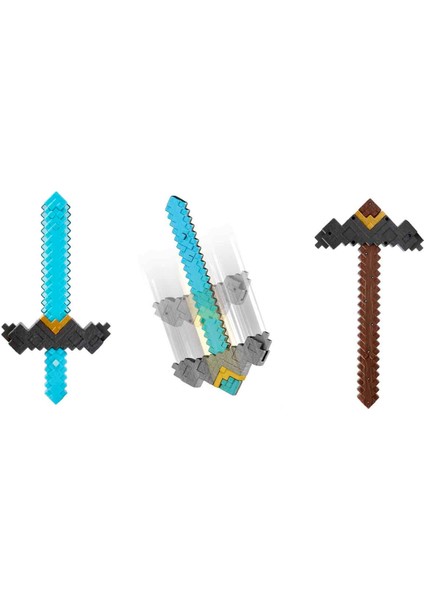 2in1 Minecraft Filmi Dönüşebilen Kılıç JFR72