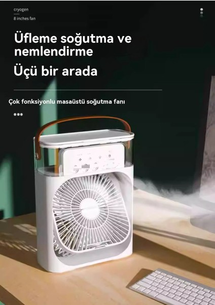 Soğutma Sprey Fanı Masaüstü Hafif Ses ve Güçlü Rüzgar (Yurt Dışından) modelleri