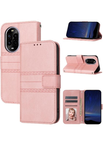 Huawei Nova 13 Pro Için Flip Case Cüzdan Kılıf Darbeye Koruyucu Pu (Yurt Dışından)