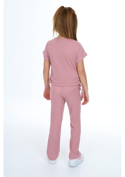 Kız Çocuk %100 Pamuk Yandan Bağlamalı Fitilli Alt&üst TAKIM-AÜT-2013