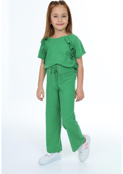 Kız Çocuk %100 Pamuk Yandan Bağlamalı Fitilli Alt&üst TAKIM-AÜT-2013 fırsatları