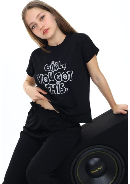 Kız Çocuk Oversize Pamuklu Beli Lastikli Fitilli Alt&üst Takım PANTOLON&TIŞÖRT-AÜT-2014