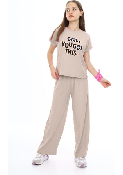 Kız Çocuk Oversize Pamuklu Beli Lastikli Fitilli Alt&üst Takım PANTOLON&TIŞÖRT-AÜT-2014 indirimleri