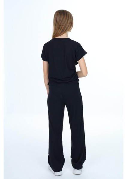 Kız Çocuk %100 Pamuk Yandan Bağlamalı Fitilli Alt&üst TAKIM-AÜT-2013