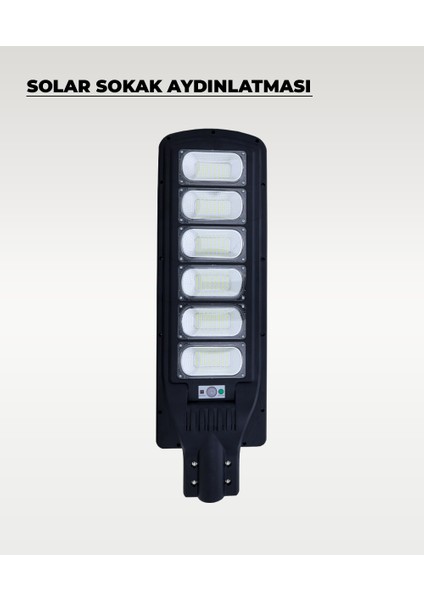 300W Solar Sokak Aydınlatması 6500K (Beyaz Işık) modelleri