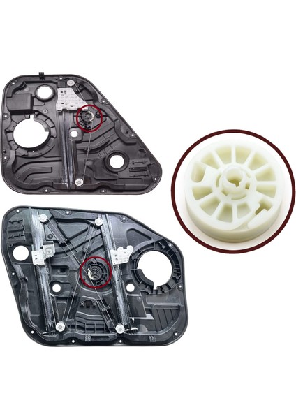 V3BWR5455 Hyundai Elantra Md Sonata Yf 2010-2016 82481-3Q000 Için Sağ Cam Kriko Gergi Makarası fırsatları