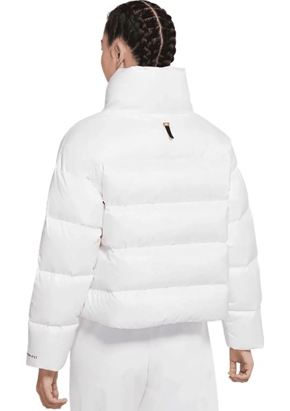 Sportswear Down Fill Therma Fit City Series Full Zip Kadın Bol Kesim Kaz Tüyü Spor Ceket Beyaz fiyatları