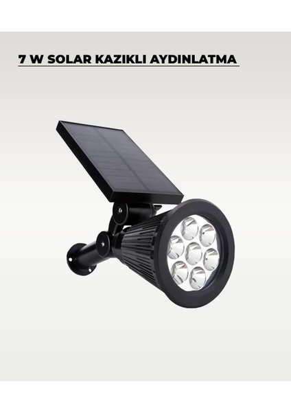 7W Güneş Enerjili & Solar Kazıklı Gün Işığı Aydınlatma Armatürü modelleri
