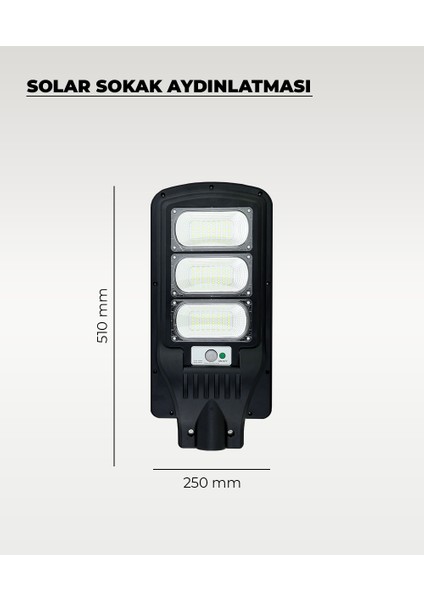 150W Solar Sokak Aydınlatması 6500K Beyaz Işık fiyatları