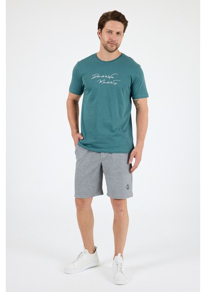 Erkek %100 Pamuk Bisiklet Yaka Kısa Kollu Baskılı T-Shirt Rahat ve Şık Günlük Erkek Tişört 0011 modelleri