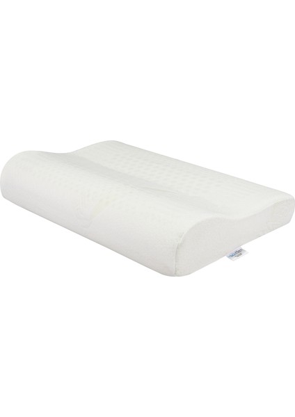 Hava Kanallı Ortopedik Boyun Destekli Yastık Visco Yastık 57x37x10-7cm