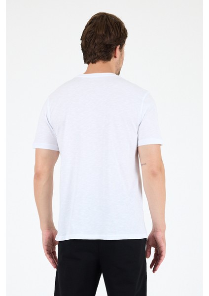 Erkek %100 Pamuk Bisiklet Yaka Kısa Kollu Baskılı T-Shirt Rahat ve Şık Günlük Erkek Tişört 0011 indirimleri
