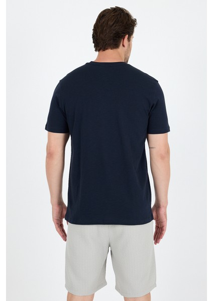Erkek %100 Pamuk Bisiklet Yaka Kısa Kollu Baskılı T-Shirt Rahat ve Şık Günlük Erkek Tişört 0011 indirimleri