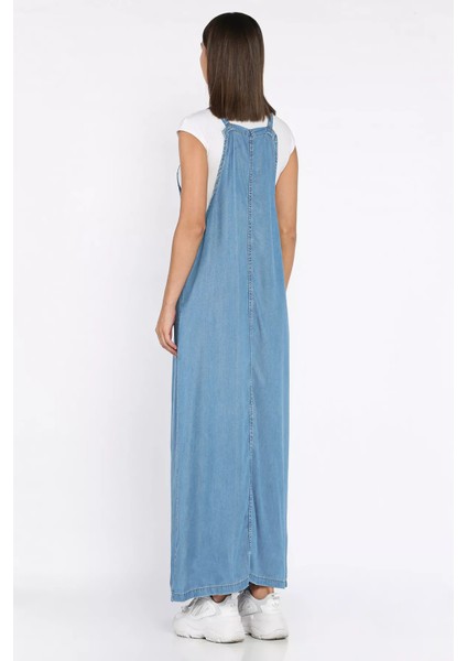 Kadın Ayarlanabilir Askılı Jean Kot Jile Elbise P-00017802 modelleri
