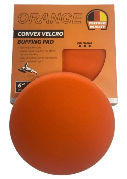 Premium Quality Convex Velcro 155MM Cırtlı Turuncu Polisaj Süngeri