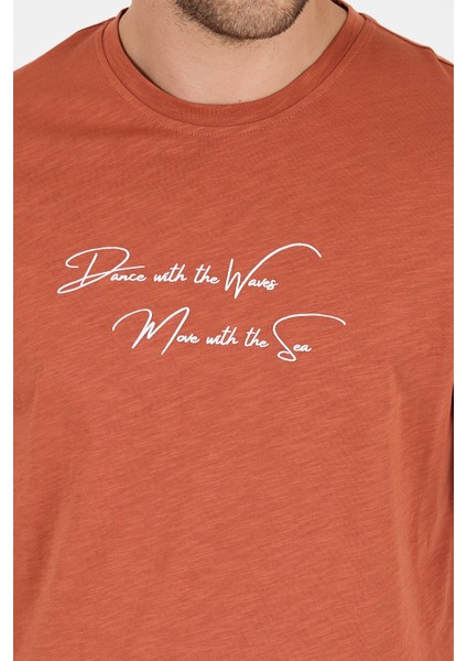 Erkek %100 Pamuk Bisiklet Yaka Kısa Kollu Baskılı T-Shirt Rahat ve Şık Günlük Erkek Tişört 0011 fırsatları